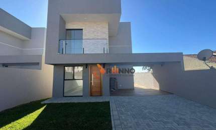 Sobrado Novo com 3 Dormitórios, 1 Suíte, 92 m² no Jardim Paulista - Campina Grande do Sul/PR