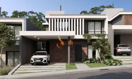 Casa em Condomínio com 3 suítes, 3 vagas, 264 m² em Santa Felicidade.