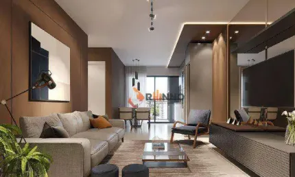 Apartamento com 2 quartos, 1 suíte, 66,48m² no Centro de Curitiba.