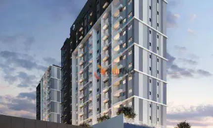 Apartamento com 1 dormitório à venda, 24 m² por r$ 269.400,00 - novo mundo - curitiba/pr