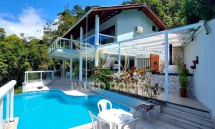 CASA COM VISTA PANORÂMICA DO MAR NA PRAIA DA LAGOINHA EM UBATUBA-SP