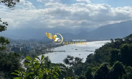 TERRENO COM VISTA PANORÂMICA PARA O MAR, NO BAIRRO ITAGUÁ UBATUBA-SP