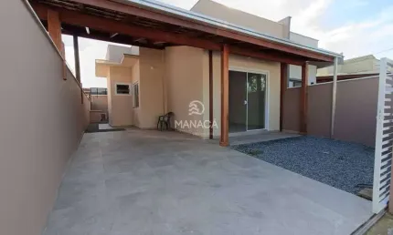 Casa com fino acabamento e academia privativa no bairro los angeles – barra velha/sc