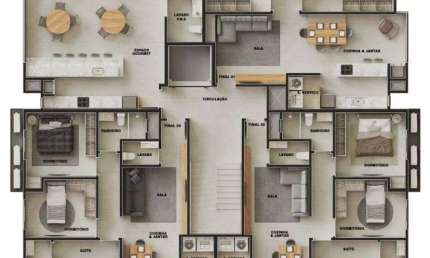 Apartamento  duplex com 3 suítes à venda, 181 m² por R$ 1.766.473 - Itajubá II -