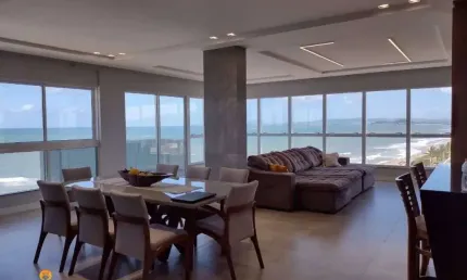Apartamento frente mar, mobiliado, 04 suítes!! Praia do Tabuleiro Barra Velha SC