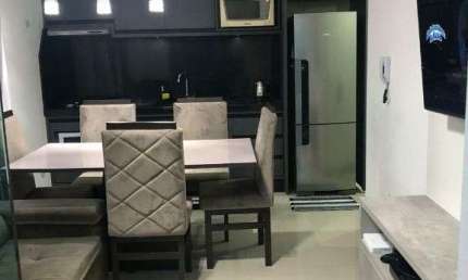 Apartamento mobiliado na Praia do Cerro, com 3 dormitórios à venda, 77 m² por R$