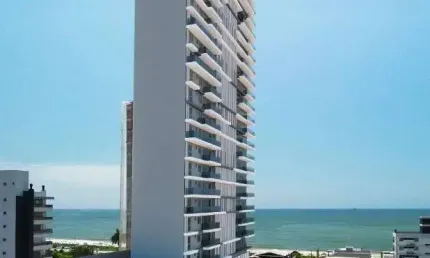 Lançamento apartamento frente mar com 4 suítes à venda, 179 m² por R$ 2.487.514,