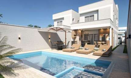 Sobrado alto padrão, com piscina, 3 suítes, à venda, 143 m²  - Los Angeles - Bar
