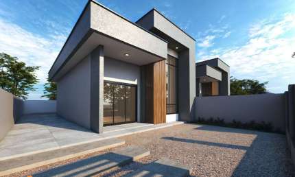 Casa com fachada Moderna, Suíte mais 1 Dormitório à venda, 62 m² - Quinta dos Aç