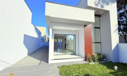 Casa com fachada moderna, suíte mais 1 dormitório à venda, 62 m² - quinta dos aç
