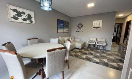 Apartamento mobiliado à apenas 270m do mar, com 3 dormitórios, em Itajuba, em Ba