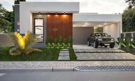 Casa sozinha no terreno, alto padrão de acabamento, 3 dormitórios, sendo 1 suíte