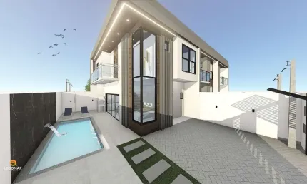 Sobrado 125m² com 2 suítes a apenas 400m do mar em balneário piçarras sc r$760.0