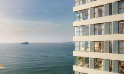 Apartamento alto padrão frente mar com 4 dormitórios à venda, 199 m² por R$ 4.11
