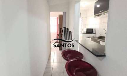 Apartamento Living dividida em 2 dormitórios em Santos-SP