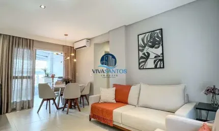 Apartamento com 2 dormitórios com suíte no Bairro do Boqueirão em Santos-SP
