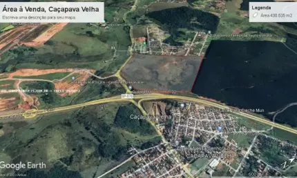 Área à venda em caçapava-sp, na rod. carvalho pinto