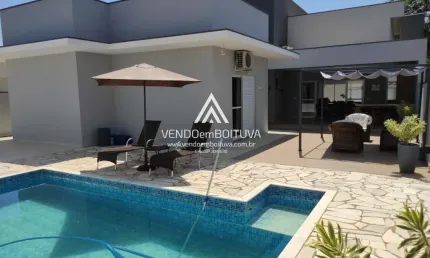 Casa em Condomínio para Venda em Boituva, Portal das Estrelas, 3 dormitórios, 1 suíte, 4 banheiros, 4 vagas
