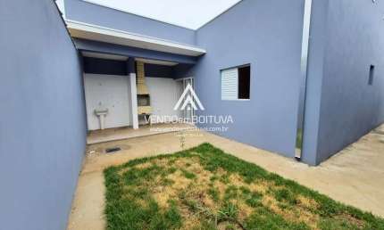 Casa para Venda em Boituva, Residencial Água Branca, 2 dormitórios, 1 banheiro, 2 vagas