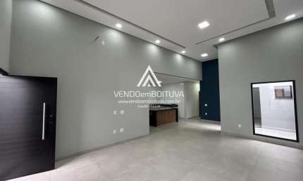 Casa para Venda em Boituva, Portal Ville Jardins, 3 dormitórios, 3 suítes, 4 banheiros, 2 vagas