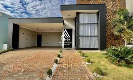 Casa em Condomínio para Venda em Boituva, Portal Ville Jardins, 3 dormitórios, 2 suítes, 4 banheiros, 4 vagas