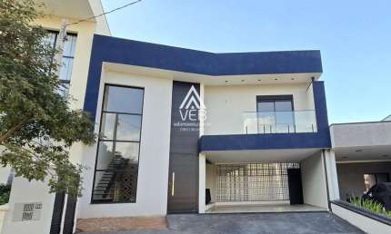 Casa em Condomínio para Venda em Boituva, Portal Ville Jardins Europa, 3 dormitórios, 1 suíte, 4 banheiros, 5 vagas