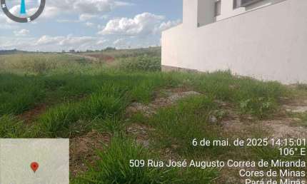 Terreno à venda no Jardim Cores de Minas, Pará de Minas 