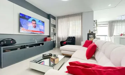 Apartamento 4 suítes alto padrão, meia praia, itapema - sc