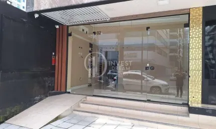 Sala comercial de frente para nereu ramos , meia praia, itapema - sc