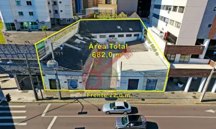Terreno à venda na Avenida Presidente Affonso Camargo, 605, Cristo Rei, Curitiba, 681 m2 por R$ 1.950.000