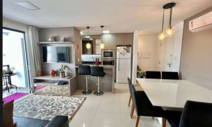 Apartamento mobiliado e equipado 3 dormitórios 1 vaga em Camboriú