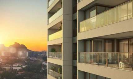 Pronto para Morar Apartamento à Venda Andar Alto Vista Mar Condomínio Latitud Barra da Tijuca de 121m² com 3 Quartos Sendo 1 Suíte 3 Banheiros 2 Vagas
