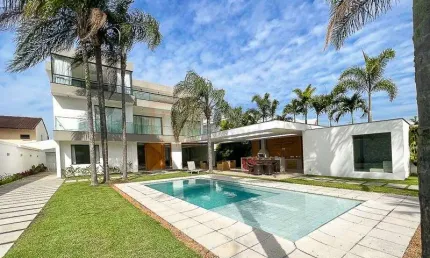 Magnífica Mansão à Venda Condomínio Mansões Barra da Tijuca de 700m²  em Terreno de 1000m²  5 Suítes Elevador Piscina Sauna Varanda Gourmet