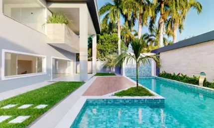 Magnífica Casa à Venda Condomínio Santa Mônica Jardins Barra da Tijuca de 780m² 5 Suítes Piscina Varanda Gourmet 6 Vagas de Garagem