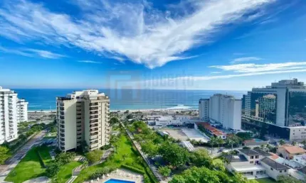 Magnífico Apartamento à Venda na Praia da Barra da Tijuca Frontal Mar Condomínio Golden Green de 430m²  com 6 Quartos Sendo 4 Suítes 4 Vagas Varandão