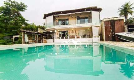 Casa com 5 dormitórios, 386 m² - venda por R$ 5.500.000,00 ou aluguel por R$ 25.400,00/mês - Gambôa Do Belém (Cunhambebe) - Angra dos Reis/RJ