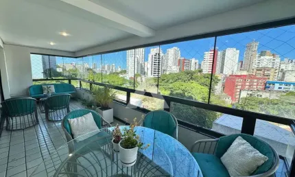 Apartamento na graça com 4 suítes, 220m² à venda por r$ 1.850.000,00