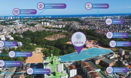 Apartamento com 2 quartos à venda na Rua Vale do Abaré, 917, Sussuarana, Salvador