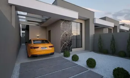 Casa com 3 dormitórios, em construção, Bairro Vila Nova em Barra Velha-SC.