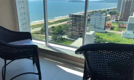 Apartamento com vista mar para locação anual - 100 metros da praia - balneário piçarras/itacolomi