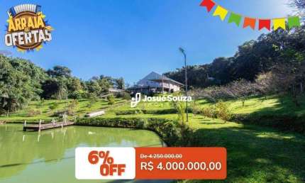 Chácara com 5 dormitórios à venda, 24400 m² por R$ 4.000.000,00 - Colônia Revier - Campo Largo/PR