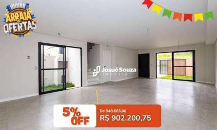 Sobrado com 3 dormitórios à venda, 170 m² por R$ 902.200,75 - Abranches - Curitiba/PR
