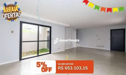Sobrado com 3 dormitórios à venda, 122 m² por R$ 653.103,15 - Abranches - Curitiba/PR