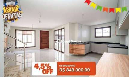 Sobrado não geminado, semimobiliado à venda, por R$ 849.000 - São Lourenço - Curitiba/PR