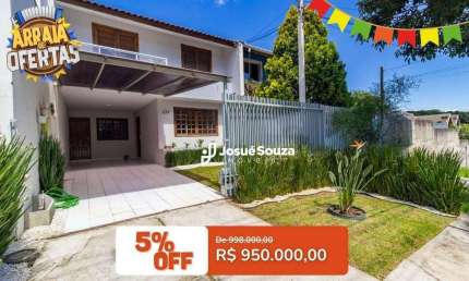Amplo Sobrado Ensolarado e Edícula com Área Gourmet à venda, 212 m² por R$ 950.000 - Uberaba - Curitiba/PR