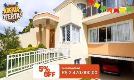 Casa com 4 dormitórios à venda, 386 m² por R$ 2.470.000,00 - Cascatinha - Curitiba/PR