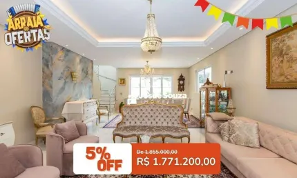 Casa com 4 dormitórios à venda, 274 m² por R$ 1.771.200,00 - Tanguá - Curitiba/PR