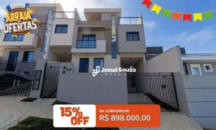 Sobrado Vista Linda à venda, 127 m² por R$ 898.000 - Vista Alegre das Mercês- Curitiba/PR
