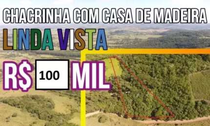 [115300] - CHÁCARA COM MUITAS ÁRVORES, CASA DE MADEIRA, LINDA VISTA E FIBRA ÓTICA