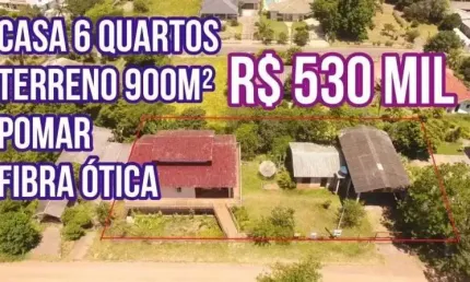 [113697] - CASA GRANDE EM SANTO ANTÔNIO DA PATRULHA 218M², TERRENO 900M², POMAR, FIBRA ÓTICA